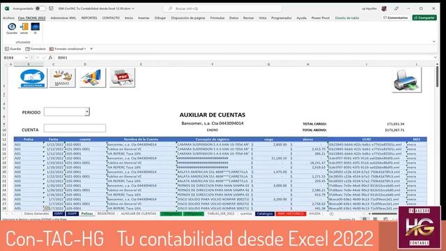 Con-TAC-HG Tu Contabilidad desde Excel смотреть онлайн