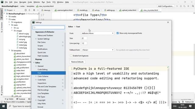 Pycharm IDE - Change Font Size and Line Spacing in Pycharm IDE || Hindi смотреть онлайн