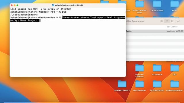 How to find a Path in Mac OS Terminal selected location - Learn Mac OS Terminal Course Lesson 2 смотреть онлайн