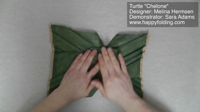 Origami Tutorial: Tessellated Turtle "Chelone" (Melina "Yureiko" Hermsen) смотреть онлайн