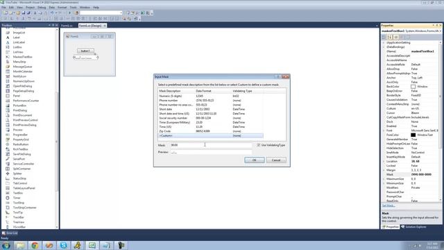 C# Beginners Tutorial - 86 - MaskedTextBox Control смотреть онлайн