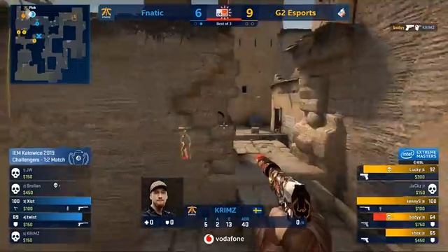 DO OR DIE!! - G2 vs fnatic - IEM Katowice Major 2019 - CS:GO смотреть онлайн