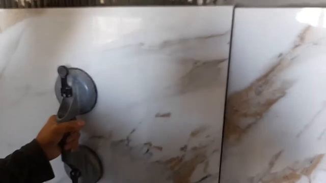 Фартук из керамогранита в кухне. смотреть онлайн