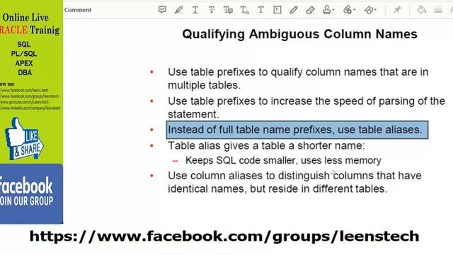 Oracle DBA 19c Online Live Training by LT IT: SL#13 Displaying Data from Multiple Tables Using Join смотреть онлайн