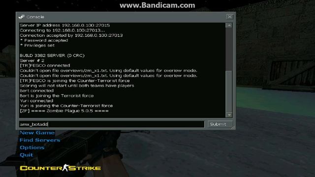 CS 1.6 Zombie plague Server IP : 192.168.0.100:27013 Fast Ammo смотреть онлайн