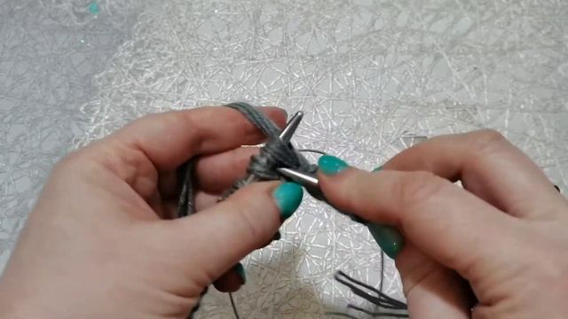 Мужская шапка с круглой макушкой ❄️☃️❄️#шапкаспицами смотреть онлайн