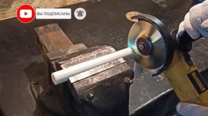 Как отрезать полипропиленовую трубу CD Диском На что способен музыкальный диск на болгарке