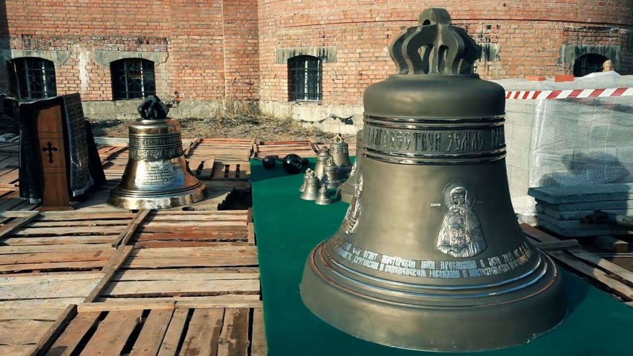Поднятие колокола на храм в г.о. Электросталь Московской области смотреть онлайн