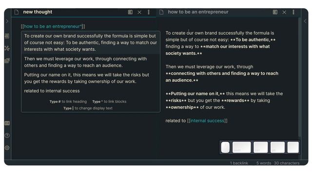 Obsidian Links To Blocks / Create Links To Specific Notes Sections (0.9.6) смотреть онлайн
