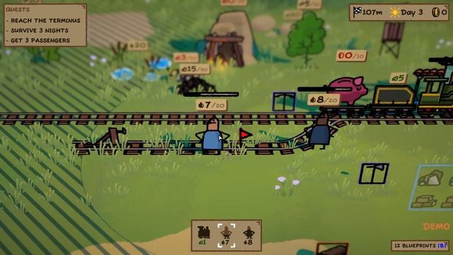 Trackline Express - FUN Train Defense Survival Roguelike! смотреть онлайн
