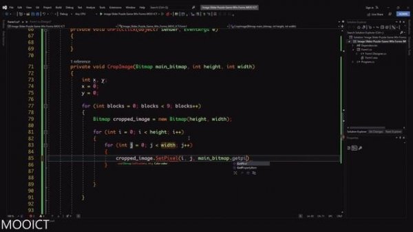 Make a Sliding Image Puzzle Game Using C# and Windows Forms In Visual Studio