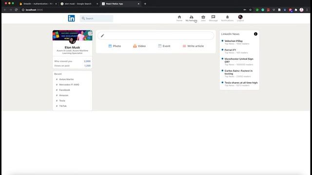 I just created my “own version” of LinkedIn using React and firebase смотреть онлайн