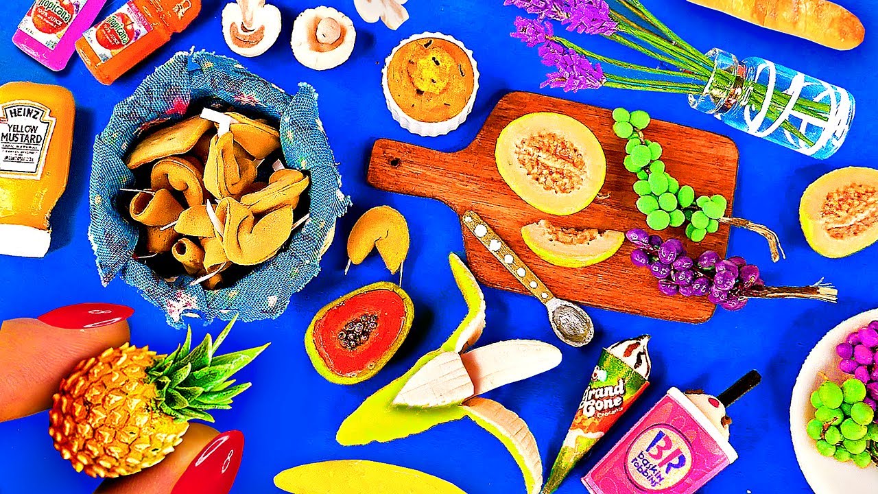 12 РЕАЛИСТИЧНЫХ ЛЕТНИХ МИНИАТЮР Своими Руками ~ МИНИАТЮРНАЯ ЕДА и ПРЕДМЕТЫ смотреть онлайн