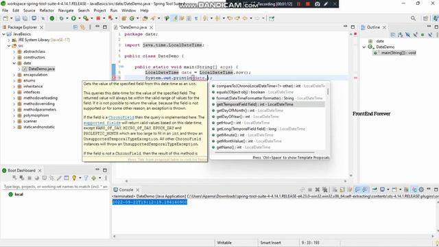 Dates In Java | Java Spring Boot Tutorial For Beginners | смотреть онлайн