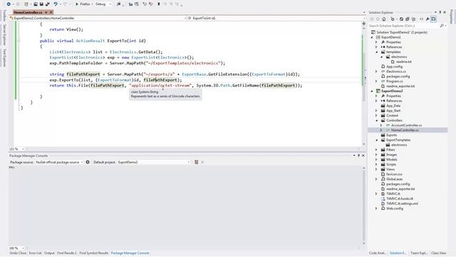Export List of objects to Excel-Word-PDF-CSV-HTML-XML with MVC смотреть онлайн