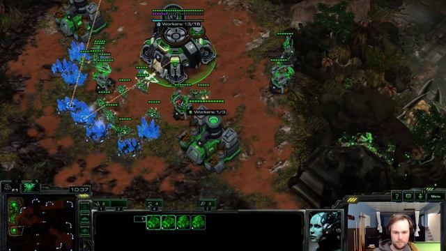 Mass Raven vs Proxy Hatch into Swarm Hosts - TvZ - Starcraft 2 LotV смотреть онлайн