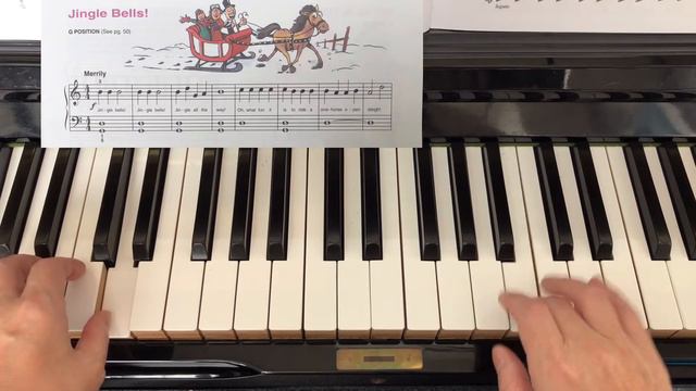 G position and Jingle Bells in G position. From Alfred piano lesson book 1-A p.50,51 смотреть онлайн
