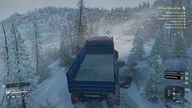 SnowRunner. Кольский полуостров. Имандра. Поручение "Последствие урогана" смотреть онлайн