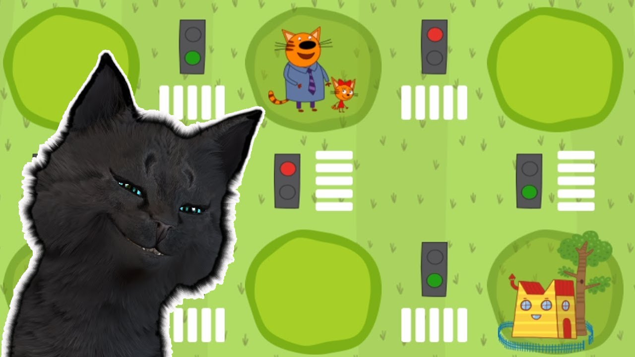 ДЕНЬ С ТРЕМЯ КОТАМИ НАПОЛНЯЕМ АЛЬБОМ ПРАВИЛА ДОРОЖНОГО ДВИЖЕНИЯ С ГОВОРЯЩИМ СУПЕР КОТОМ (ТРИ КОТА) смотреть онлайн