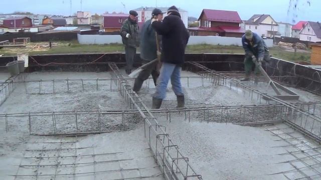 Бетонирование плиты ребристого перекрытия смотреть онлайн