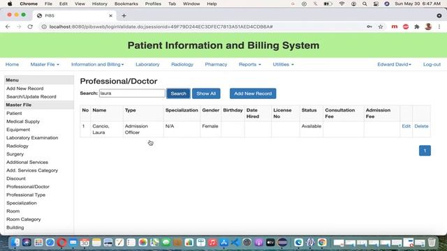 Professional Master File - Patient Information and Billing System - JAVA/JEE #ezetsoftware #pibs смотреть онлайн