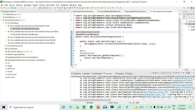 Hystrix circuit breaker And Fault Tolerance in Microservices Spring boot Microservices in Java смотреть онлайн