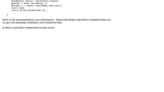 Salesforce: Apex Rest API : Is it possible to support accept parameter with "plain/text" смотреть онлайн