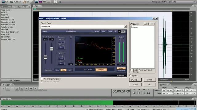 Удаление шума из записи смотреть онлайн