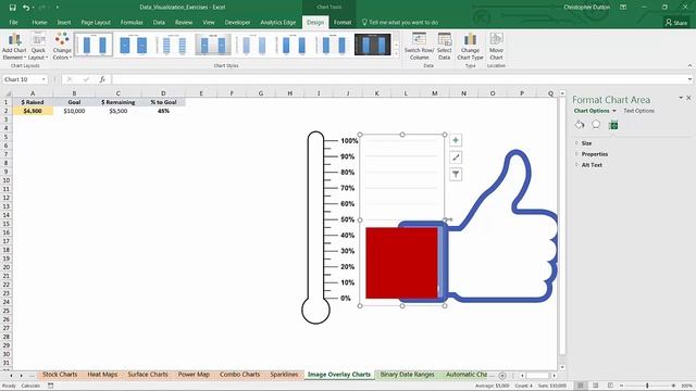 21 Creating Custom Image Overlay chart - Data Visualization in Excel Tutorial смотреть онлайн