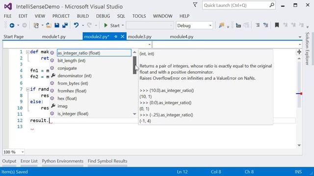PTVS: Intelllisense смотреть онлайн