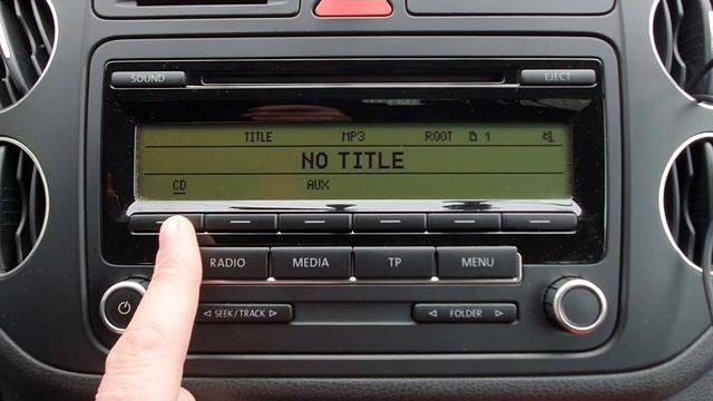 VW RCD 310 - AUX, BLUETOOTH MENU смотреть онлайн