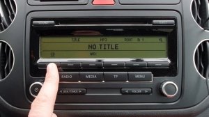 VW RCD 310 - AUX, BLUETOOTH MENU