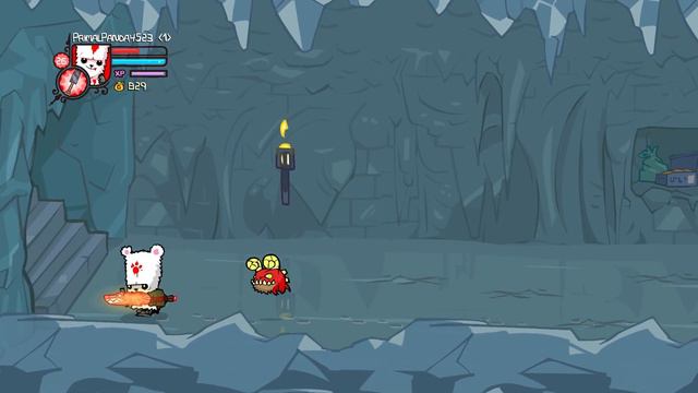 FIGHTING THE FROST KING AS THE BEAR | Castle Crashers EP. 7 смотреть онлайн