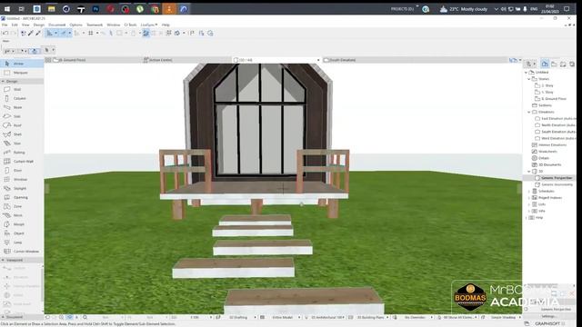 DESIGINING A SIMPLE TIMBER STRUCTUTE WITH ARCHICAD + TWINMOTION смотреть онлайн