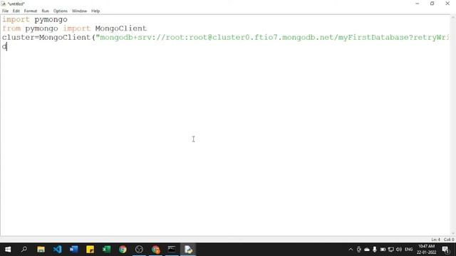 How to connect Python Script to cloud MongoDB atlas 2022 | MongoDB Atlas using Python Hindi 16 смотреть онлайн