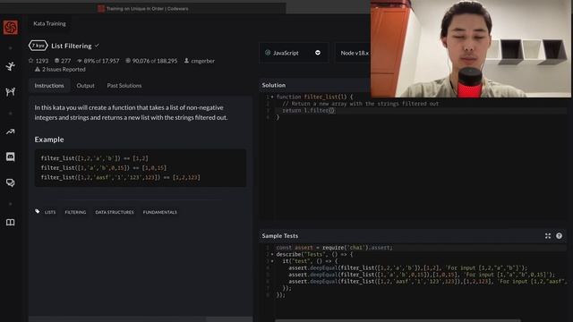 CodeWars 7 kyu - List Filtering смотреть онлайн
