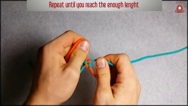 Square (Box) Stitch paracord keychain, Scoobie - How to смотреть онлайн