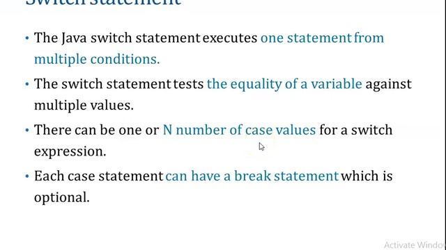 Java - Control Statements смотреть онлайн
