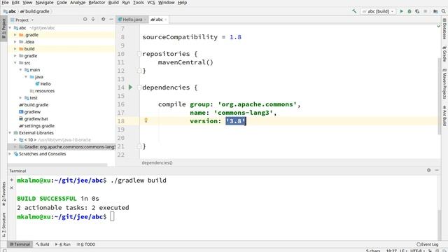 Projekti ehitamine, Gradle смотреть онлайн