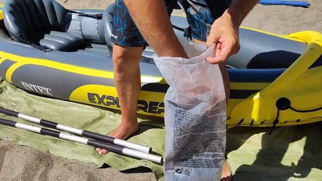 kayak Explorer K2 Intex, Accesorios, montaje y probamos en la playa y pantano el Chorro. смотреть онлайн