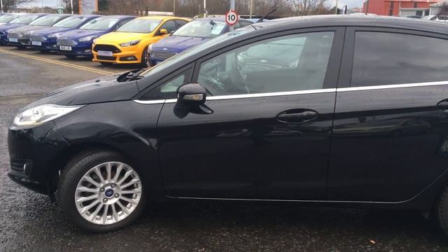 Used Ford Fiesta 1.0 EcoBoost 125 Titanium 5dr Panther black 2013 смотреть онлайн