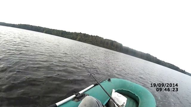 Ловля окуня на отводной поводок осенью (видео-отчет) Рыбалка 19 сентября 2014 смотреть онлайн