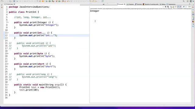 Method Overloading Tricky Java Interview Question смотреть онлайн