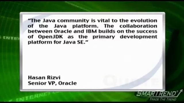 Oracle And IBM Ink Pact To Collaborate On Java Development Efforts смотреть онлайн