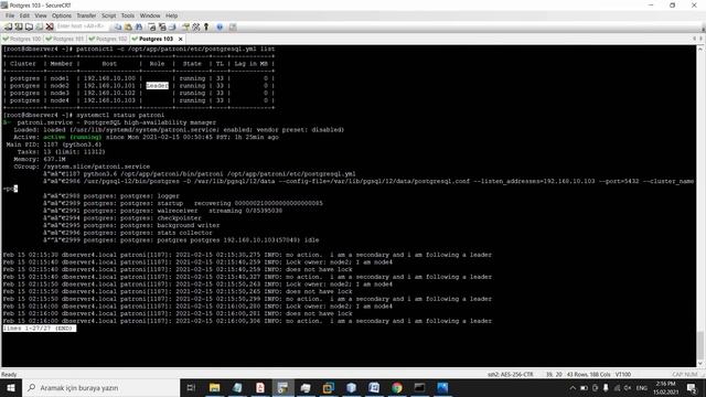 Postgresql 12 High Availability Master-Slave switchover test смотреть онлайн