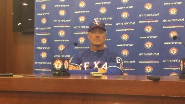 Rangers manager on relief pitchers usage and Bryan Holaday's first game смотреть онлайн