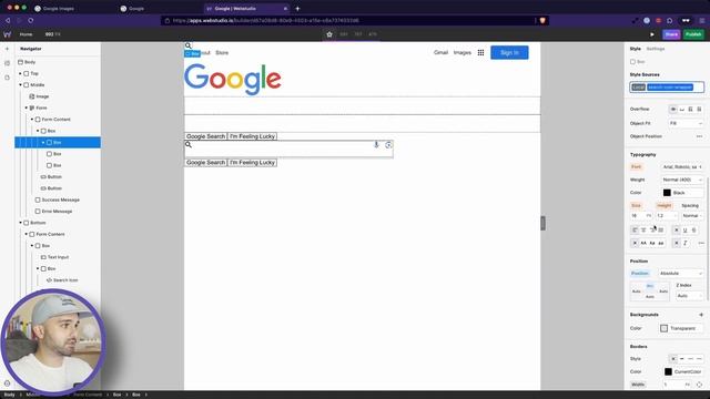 I Recreated Google's Home Page in Webstudio (Best Website Builder) смотреть онлайн