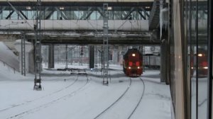 «Редкий гость в Москве!» Тепловоз ТЭМ18ДМ-864 следует резервом, ст. Андроновка, МЦК.