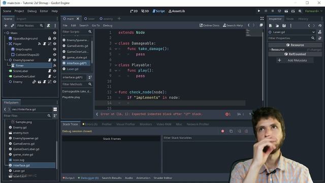 Godot 4: how to implement interfaces in GDScript! смотреть онлайн