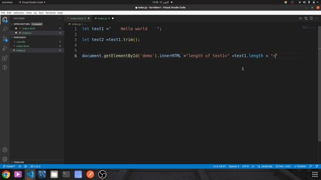 How to use Trim method in JavaScript | JavaScript Tutorial for Beginners| Learn JavaScript #part22 смотреть онлайн